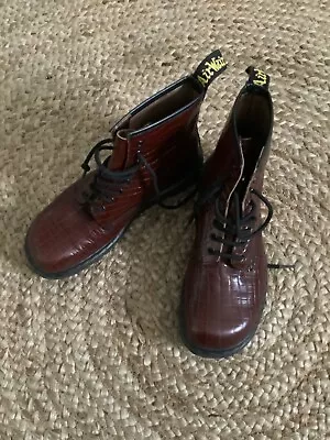 Doc Martin Burgundy Size 7 Boots. Barely Used .Air Ware Bouncing Sole • $75