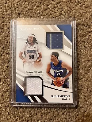 Coke Anthony RJ Hampton Game Worn Patch Card • $30