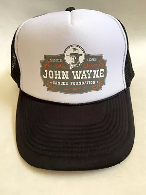 JOHN WAYNE Cancer Foundation Mesh Foam Trucker Snapback Hat Baseball Cap EXCEL • $14.44