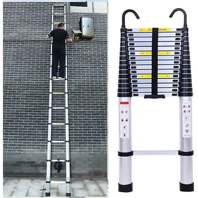 14FT-20FT Tall Telescoping Ladder Extension Collapsible Ladders Aluminum • $74.10