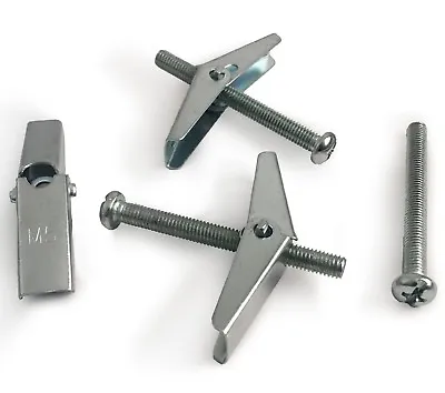 TIMco Plasterboard Spring Toggle Wall Anchors & Bolts Hollow Cavity Screws M3 M5 • £2.93