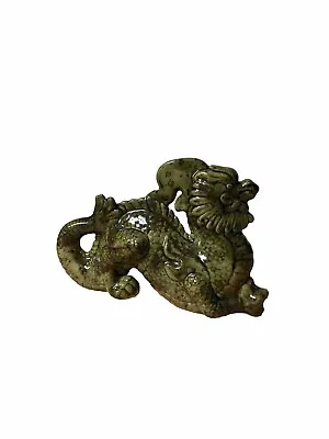 Vintage Asian Chinese Ceramic Handmade/Painted Glazed Dragon Figurine RARE • $39.99