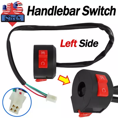 Kill & Start Left Handlebar Switch 4 Wire For Tao Tao BMX Kazuma ATV 110cc 125cc • $11.99