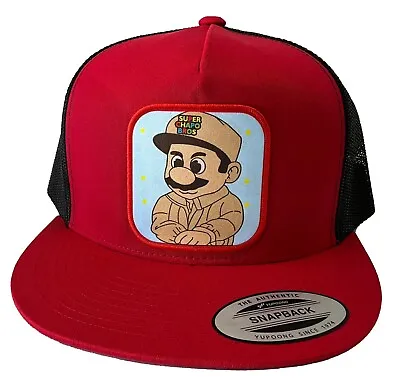 Super Chapo Bros El Chapo GuzmÁn Hat Red Black Mesh Mexico Logo Federal • $20