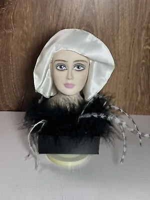 Vintage Doll Head W/ Music Mid Vanity Century Decor • $12