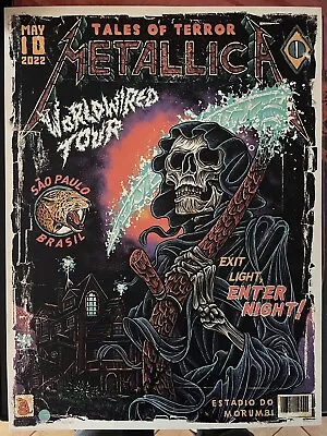 Metallica São Paulo Luke Martin Poster Rare • £100