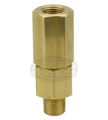 1/8  Male X Female Solid Brass In Line Check Valve Air Compressor 500 PSI • $15.95