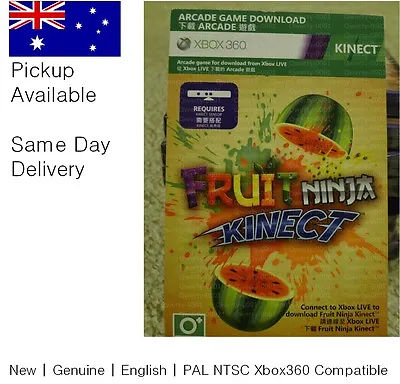 Xbox 360 Game : Kinect Fruit Ninja Full Game Download Code !Do Exercise At Home • $5.77