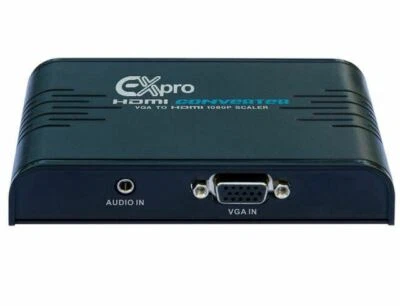 £19.92 • Buy VGA Female To HDMI Female Converter Adapter Cable Audio 1080P Output Upscaler