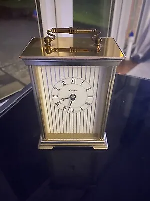 Vintage Brass Metamec Carriage Clock Quartz • £9.99
