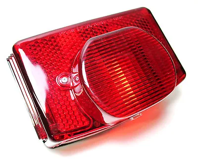 Triumph Complete Taillight Assembly 1973 - 82  OIF T140 Tail Light Lens Complete • $29.99