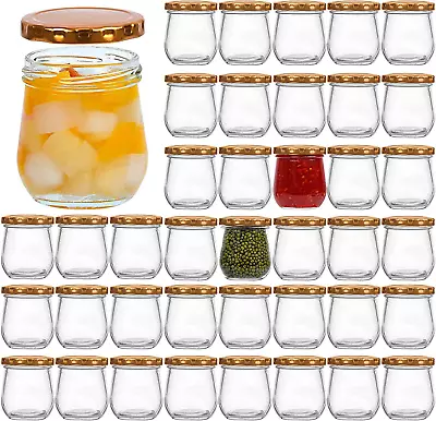 40 PACK 6Oz Mason Jars Canning Jelly Jars With Lids Ideal For Jam Honey Weddi • $51.99