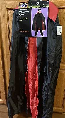 Totally Ghoul 54  Vampire Or  Magician Cape Black With Red Lining Sewn Together • $11.99