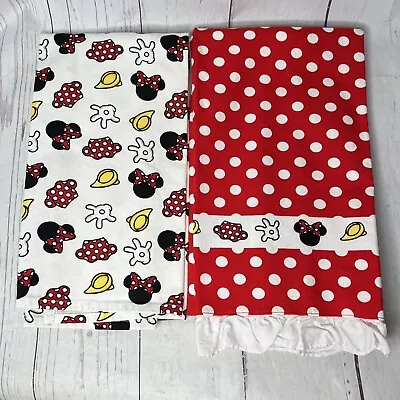 Walt Disney World Disneyland Resort Minnie Mouse Set 2 Hand Kitchen Towels • $7.99