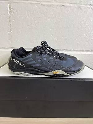 Merrell Women's Trail Glove 4 J09664 Black Hiking Shoes Sneakers Size 6 Barefoot • $38