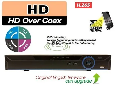 DAHUA XVR Series HDCVR DVR 8CH Channel DVR Support (8CH HDCVI/Analog +4CH IP) • $139.95