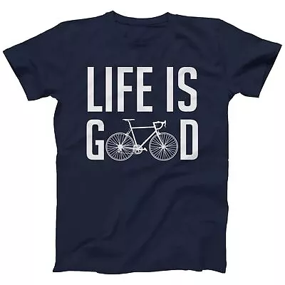 Life Is Good Graphic Shirt For Men And Women Slogan Bicycle T-shirt S-5XL • £12.99