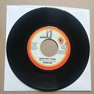 MOUNTAIN Mississippi Queen 45 7  CLASSIC HARD ROCK Record Vinyl Records • $9.95