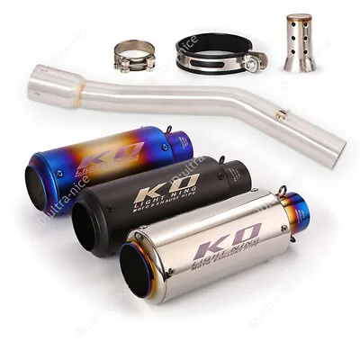For Yamaha YZF R6 1998-2005 Mid Exhaust Link Pipe Muffler Escape With DB Killer • $160