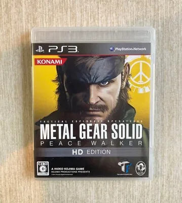 Metal Gear Solid Peace Walker HD Edition Sony PS3 Japanese Ver Tested • $59.10