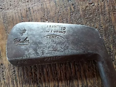 Vintage Golf Putter Macgregor A 1/2 Popular Hickory Shaft 34  • $29.99