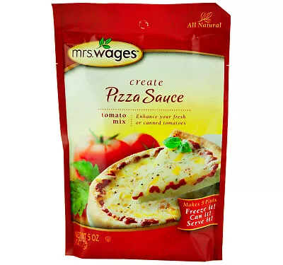 Mrs. Wages Pizza Sauce Mix Makes 5 Pints 5 Oz. Packets • £17.63