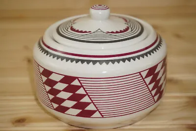 Pipestone Ancient Mimbreno Indian Santa Fe Dining Car Sugar Bowl 2½  W/Lid (S31 • $48.88