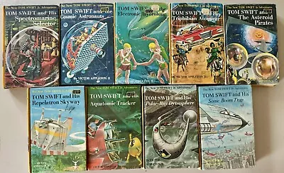 Lot Of 9 TOM SWIFT Jr Series Hardcover Books Victor Appleton II Vintage 1960s • $9.95
