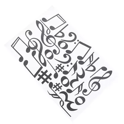Pvc Decals G Clef Wall Mural Art Mural Wallpaper Piano Room Decal • £7.45