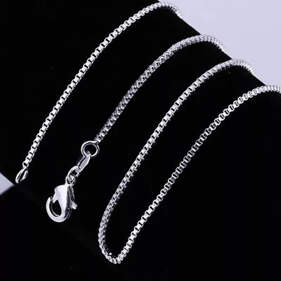 925 Sterling Silver 18” 1mm Box Chain Necklace NEW • $7.25