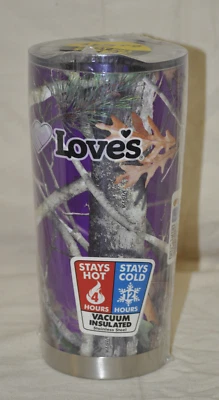 $14 • Buy Love's Truck Stop Vacuum Insulated Tumbler Mug Travel Stainless Steel Camo