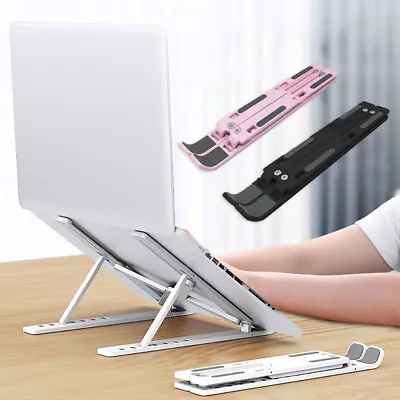 Laptop Holder Desk Stand Notebook Portable Plastics Support Macbook Samsung • £3.93