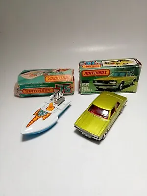 Vintage 1979 Matchbox Lesney Superfast No 55 Ford Cortina Green & Seafire Lot • $19.35