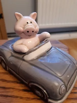 Pig Sports Car Money Box • £3.99