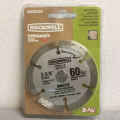 Rockwell 3-3/8 In. D X 19/32 In. Versacut Diamond Saw Blade 6 Teeth 1 Pc • $18.93