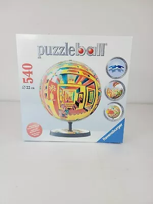  Ravensburger 3D Puzzle Ball No. 111374 540 Pieces W/Stand New🔥🔥 • $14.62