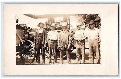 C1910's Case Steam Engine Tractor Farming Farm Employees RPPC Photo Postcard • $24.97