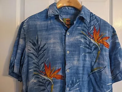 Margaritaville Men’s Hawaiian BBQ Shirt Rayon Jimmy Buffett Multicolor L • $21.99