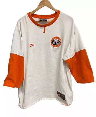 Vintage 90s Nike Houston Astros Cooperstown Collection 2XL T-Shirt Baseball • $34.95