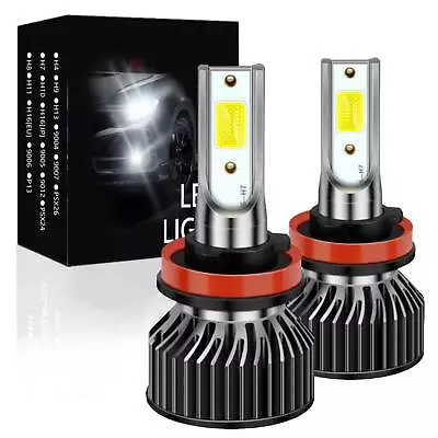 H11 CSP LED Headlight Kit High Low Beam Bulb Super Bright 6500K White 40000LM • $19.99