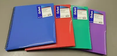 Oxford Poly 8-Pocket Organizer Folders Letter Size Assorted Colors 4 Pack • $25.99
