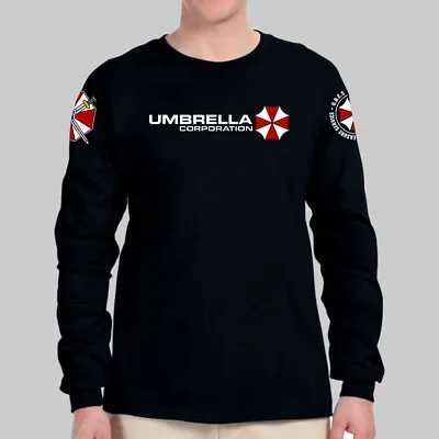 UBCS Resident Evil 3 Umbrella Corporation Long Sleeve Black T-shirt USA Size • $27.50