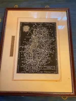 RARE Antique Map  W Pinnock  1832  Nottinghamshire England • £89.99