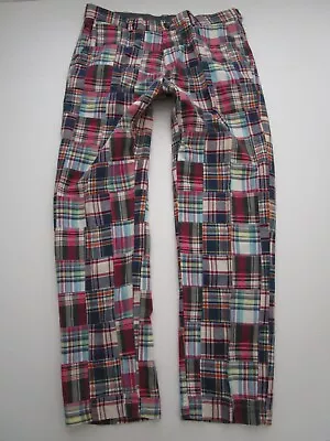 Mens 36x32 Brooks Brothers Patchwork Madras Pants • $70