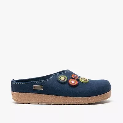 Haflinger KANON Ladies Felt Wide Fit Mule Slippers Captain • £74.99