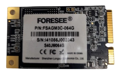 £7.99 • Buy Foresee S40JM064G FSAGM3C-064G 64GB MSATA SSD Solid State Drive 100% Health