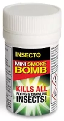 Insecto Smoke Fumigator  X 2 Insect Killer Indoor Room Greenhouse Shed 3.5g Mini • £9.95