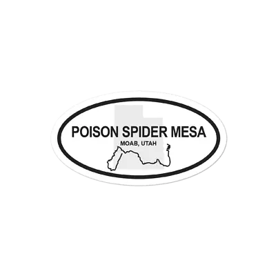 3.75 X2  Moab Poison Spider Mesa Trail Sticker • $4.99