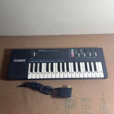 Vintage Casio PT-100 Keyboard Piano W/ AC Adapter - Tested & Works! • $44.99