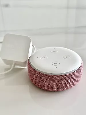 Amazon Echo Dot (3 Gen.) Smart Speaker - Pink Fabric • $40